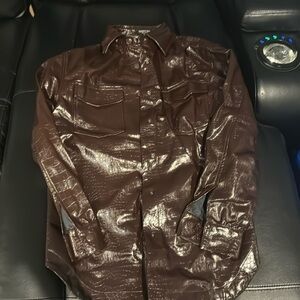 NWT Nasty Girl oversized Moc Croc shirt